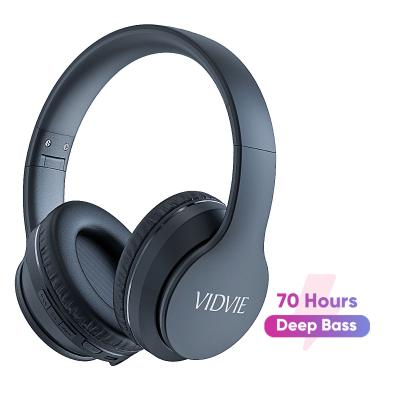 China VIDVIE Bass Wireless Over Ear Foldable Headphone Extra Lightweight Silent Disco Headphones With Microphone for sale