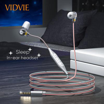 China VIDVIE Hi-Fi Supra-Aural Sleep In Ear 3.5mm Wired Earphone With Microphone Volume Control No Pain For Wearing HS650 for sale