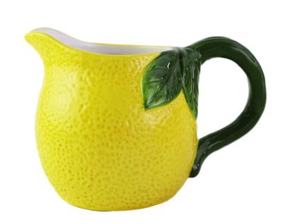 China Sustainable Ceramic Fruit Citrus Jug Summer Canister Dinnerware Sets for sale