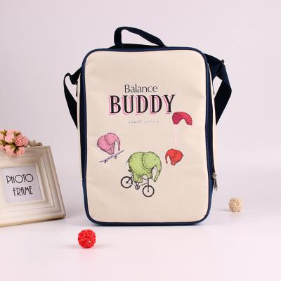 China Wholesale Custom Printed Eco PEVA Aluminum Foil Food Delivery Picnic Backpack Small Thermal Kids Insulated Lunch Cooler Bag for sale