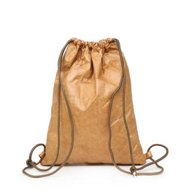 China Rope handle customize backpack dupont paper tyvek backpack waterproof promotional recycled drawstring bag for sale