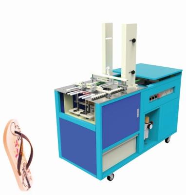 China Factory Sales Automatic Shoe Sole Drilling & Strap Fixing Two In One Hawai Slippers Making Machine ZL-1S for sale