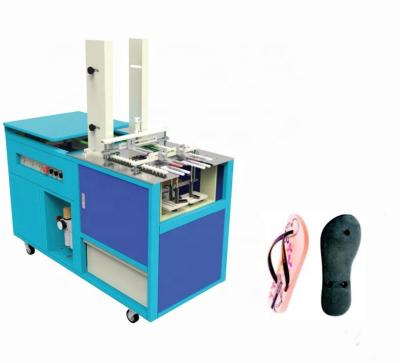 China Factory Manual Flip Flops Drilling Upper Fitting All In One Chappal China Slipper Making Machine for sale