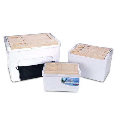 China Gint Food Ice Cooler Chest Waterproof Box Plastic Insulated Outdoor Cooler Box For Camping for sale