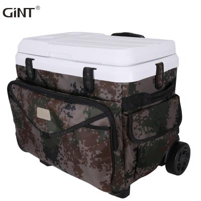 China CF Series Customized Waterproof Camouflage Travel Hard Ice Camping Outdoor Wheeled Cooler Box for sale