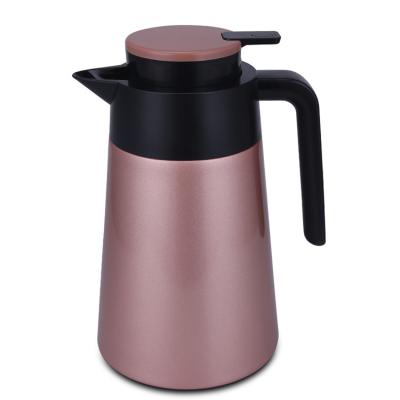 China Home Custom Double Wall 1L Stainless Steel Water Kettle Pot Vacuum Coffee Pot for sale