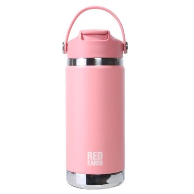 China Gint 550ml Double Layer Stainless Steel Portable Insulated Drinking Water Bottle With Straw for sale