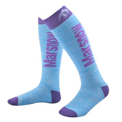 China Wholesale Price Breathable Breathable Custom Thickened Warm Elastic Printed Custom Ski Socks for sale