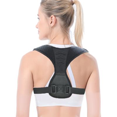 China 2019 Comfortable Breathable Neoprene Clavicle Belt Adjustable Shoulders With Detachable Armpit Pad Upper Back Posture Correction for sale