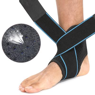 China Breathable Adjustable Elastic Ankle Support Pads To Protect Ankle Brace Sprain Basketball Injury Wrap Pad for sale