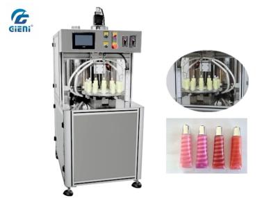 China Multi Colors Spiral Lip Gloss Filling Machine 12L Material Tank zu verkaufen