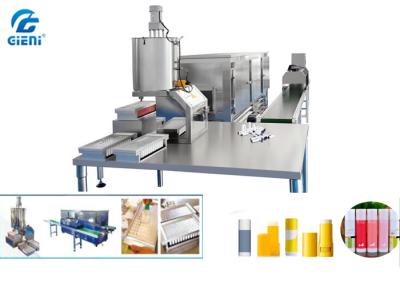 China Customised Manual Lip Balm Filling Machine With Freezing Tunnel for sale