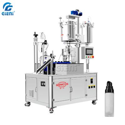 China Pneumatic Cosmetic Filling Machine 10ML Semi-Automatic Mascara Capping Machine for sale