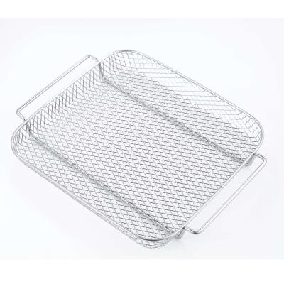 China Wire Kitchen Utensils 304 Stainless Steel Food Basket, Snack Cooking Fry Basket for sale