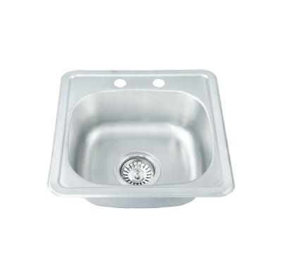 China Without Faucet Satin Finish Single Bowl Cheap Mexico Kitchen Sink for sale