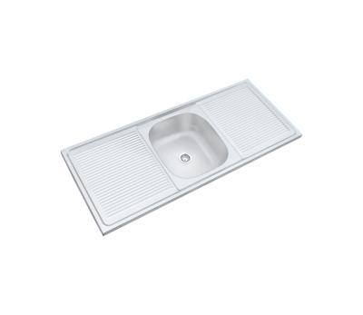 China Modern High Quality Cheap Price Single Bowl With Double Drainer Stainless Steel Sink for sale