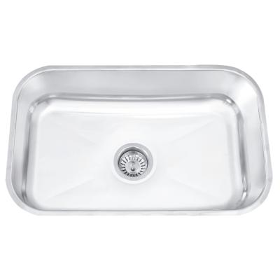 China TaiZhou Manufacturer New Modern Type Steel Single Bowl Undermount Deep Kitchen Sink Home Use for sale