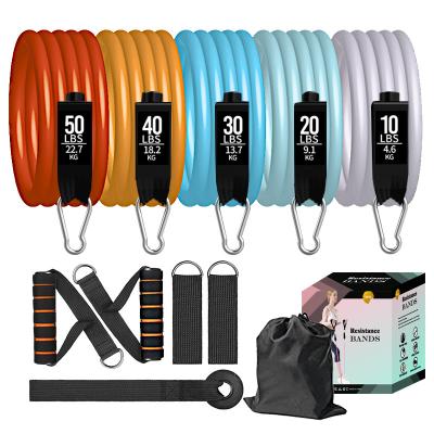 China Stackable Band Workout Bands Up To 150lbs 200lbs Resistance Training Fitness Resistant Bands For Strangth Building for sale