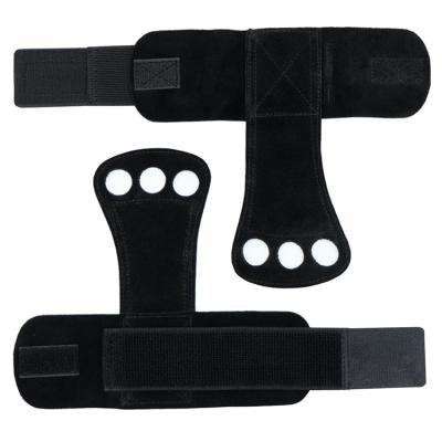 China Universal Weightlifting Training Gym Hand Grips Straps Gloves Wrist Support Lift Workout Palm Protector for sale