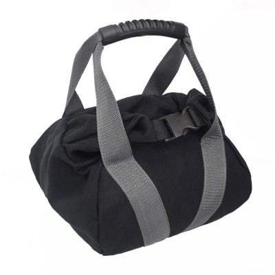 China Soft Rubber Heavy Duty Canvas Cloth 16oz Black Color Fitness Sandbag For Training for sale