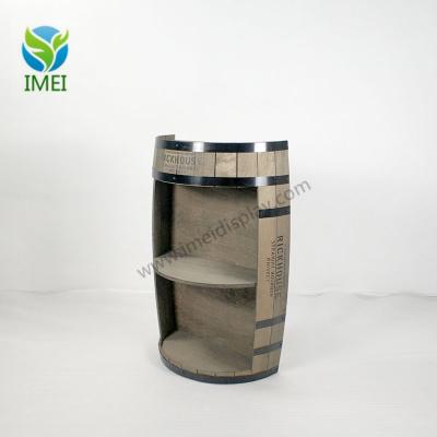 China Single Sided Custom Design Wooden Wine Barrels Display Half Barrels Wooden Barrels for sale