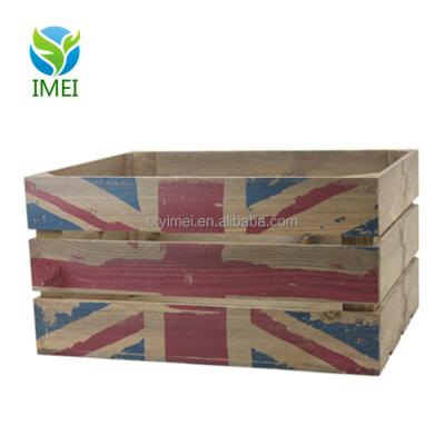 China China Quality Luxury Milk Crates Wooden Crate Vegetable Box for sale