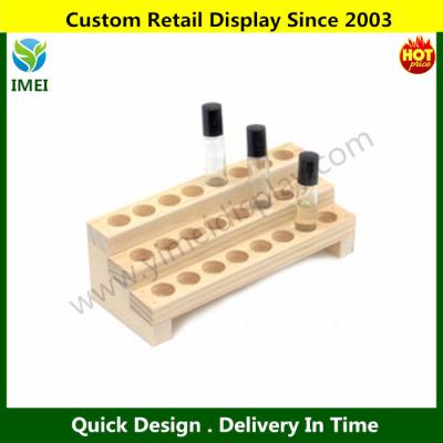 China Small Wooden Body Oil Display Rack (Holds 24 1/3 oz. Ball Sheath Bottles) YM6-544 for sale