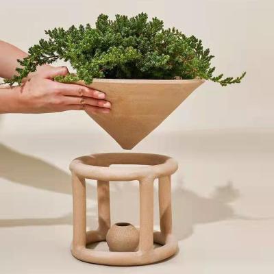 China CLASSIC Ceramic Planter Pot Wholesale Plant Flower Pots With Stand for sale