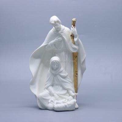 China Religious Figurines Catholic Christmas Decoration Statues Nativity Set for sale