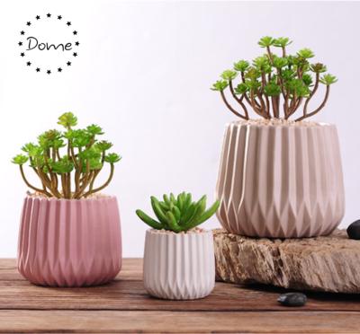 China Decorative Home Decor Modern Pink Ceramic Pots For Indoor Plants for sale