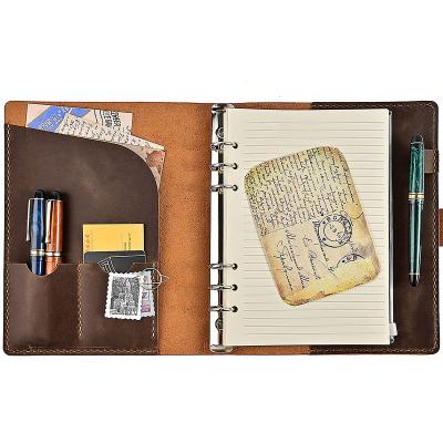 China TongKai 2019 Leather Classic Leather Custom Notebook With Button for sale