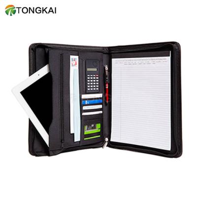 China Office Folder Conference Padfolio Folder Clipboard Foldover Stationery Organizer Faux Leather Folder and Folder for sale