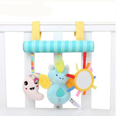 China Lovely Bat Music Box IC Chip Music Roll Baby Crib Hanging Toy Baby Plush Puzzle Toy Hanging Crib Voice for sale