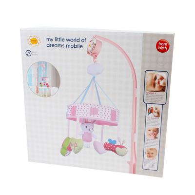 China Music Toy Pink Rabbit Crib Musical Mobile Baby Hanging Toys for sale