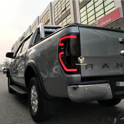 China Modified 4x4 Modified Smoked LED Tail Light With Flooding Light For Ranger PX MK2 Wildtrak T6 T7 T8 2012 2017 2019 Raptors for sale