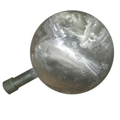 China Aluminum cathodic protection ball anode for heat treater cathodic protection YX-AL-R60 cathodic protection system in storage tanks for sale