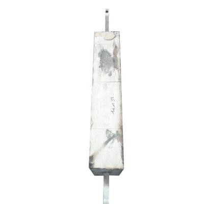 China Cathodic protection aluminum anode with standoff pipe for marine dock, jetty, bridge cathodic protection YX-AL-SSO1 for sale