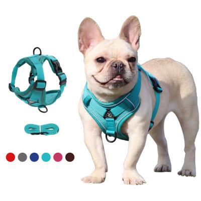 China 2021 New Dog Products Viable Breathable Reflective Pet Vest Dog Harness Leash Set, Good Quality Dog Harness for sale