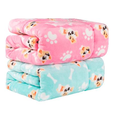 China Comfortable Pet Nest Travel Fleece Mat Washable Fashion Pattern Luxury Pet Blanket for sale