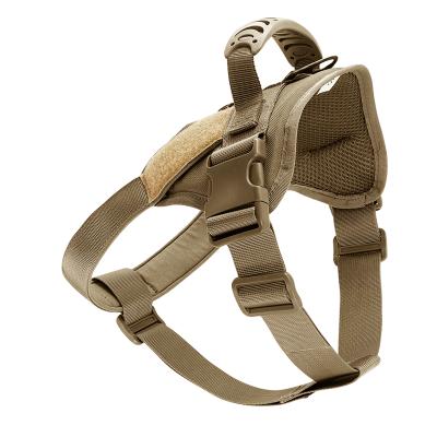 China 2021 Hot Sale Padded Adjustable Heavy Duty Tactical Dog Harness Adjustable Dropshipping From Amazon for sale