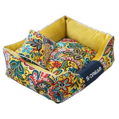 China New Breathable Dog Product Big Small Custom Royal Luxury Dog Bed , Amazon Originality Hot Selling Washable Dogs Bed Luxury for sale