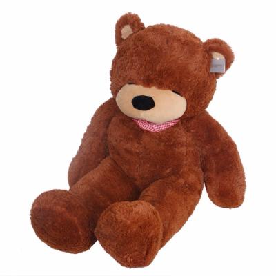 China Custom Stuffed Plush CHStoy Factory Color 250cm Long Hair Teddy Bear Plush Toy Gift for sale