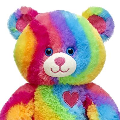 China CHStoy wholesale soft cheap rainbow bear plushies christmas gift for kids stuffed teddy bear toy plush for sale