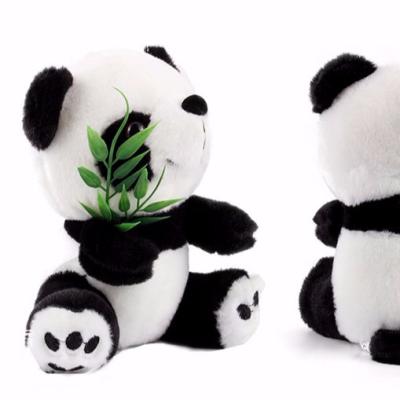 China CHStoy Eco-Friendly Custom Cute Soft Stuffed Animal Cartoon Panda Soft Animal Doll Toy Black And White Panda for sale