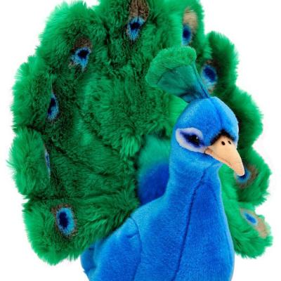 China CHStoy Stuffed Animal Simulation Peacock Plush Toy Doll Peacock Birthday Gifts Gifts Lovely for sale