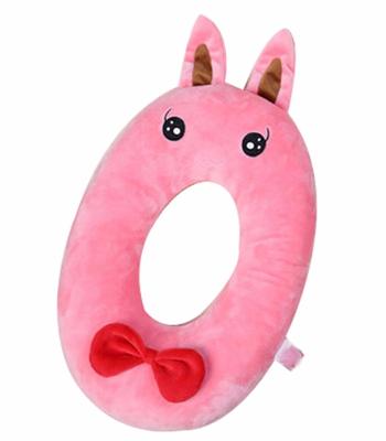 China New Long Ear Airplane Travel Pillow Car Neck Slow Bound Instant Pillow Anti-static Cartoon Custom U Shaped Pillow for sale