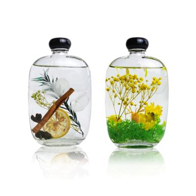 China Home Flowers Glass Bottle Without Fire Flower Essential Oil Air Freshener Aromatherapy Dry Volatile Salon Aroma Fall for sale