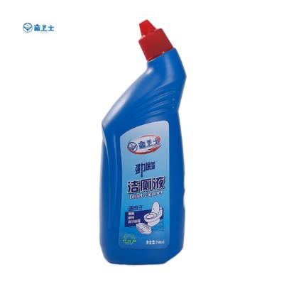 China Disposable 750ml Toilet Cleaner, Sink Cleaner, and Spots Remover Edge Cleaner Bathroom HDPE Liquid Bottle for sale