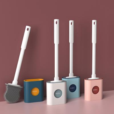 China Viable Factory Wholesale Amazon Toilet Brush Holder Silicone Toilet Brush Toilet Brush for sale