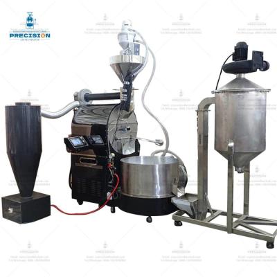 China Commercial Coffee Bean Drum Roaster Large Scale Coffee Roaster Machine for sale